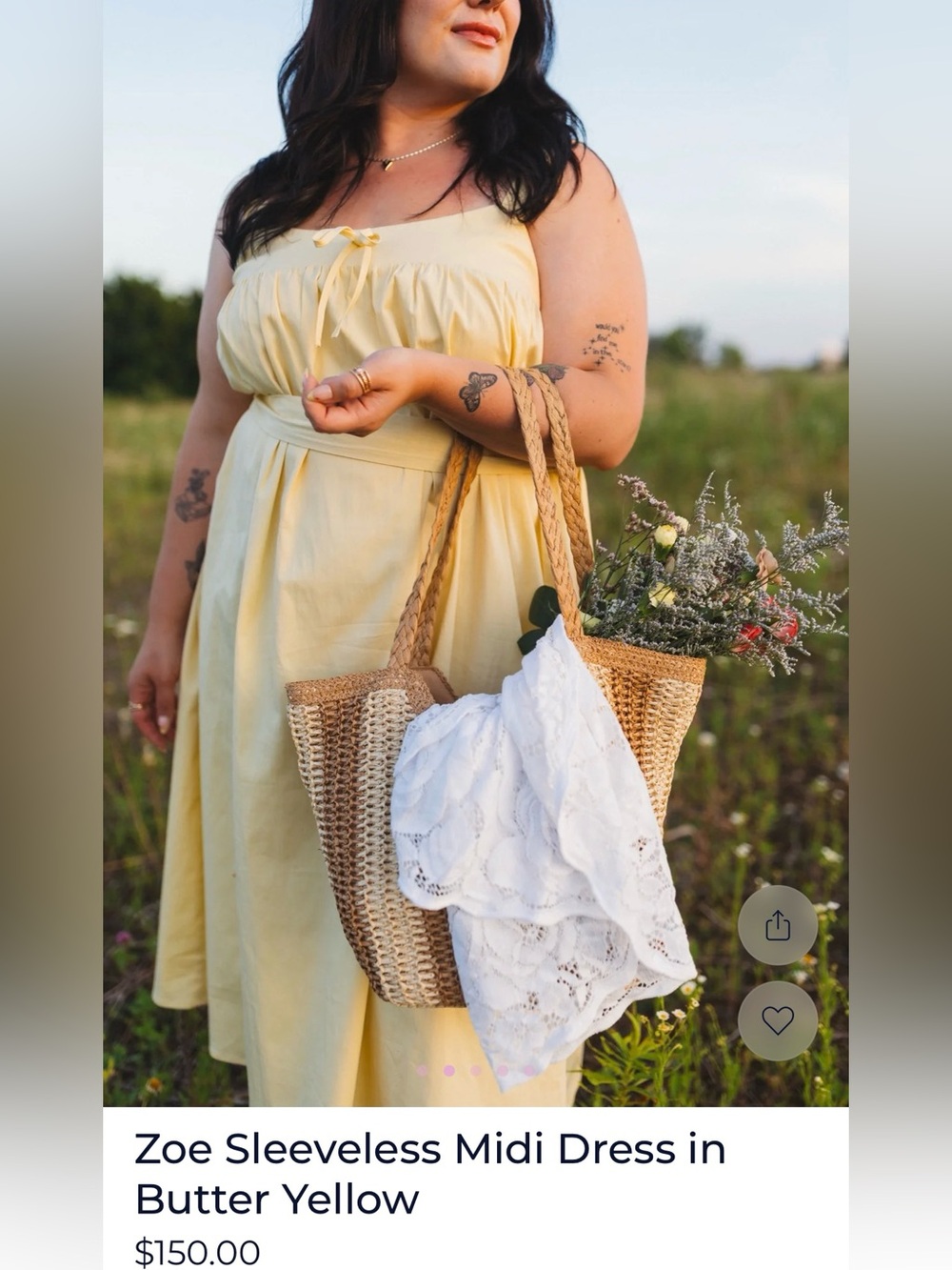 Smash + Tess x Zoe Potter Sleeveless Midi Dress XL